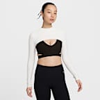 売れ筋商品|||ナイキ Tシャツ レディース トップス ZENVY SHRUG TOP - Long sleeved top - sail Nike Zenvy Women's Dri-FIT Long-Sleeve Shrug Top. Nike.com